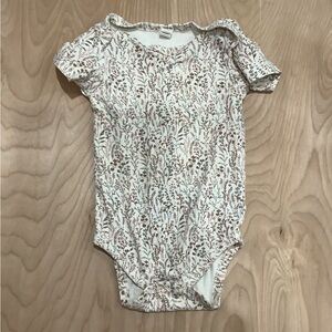 Floral Print Baby Onesie